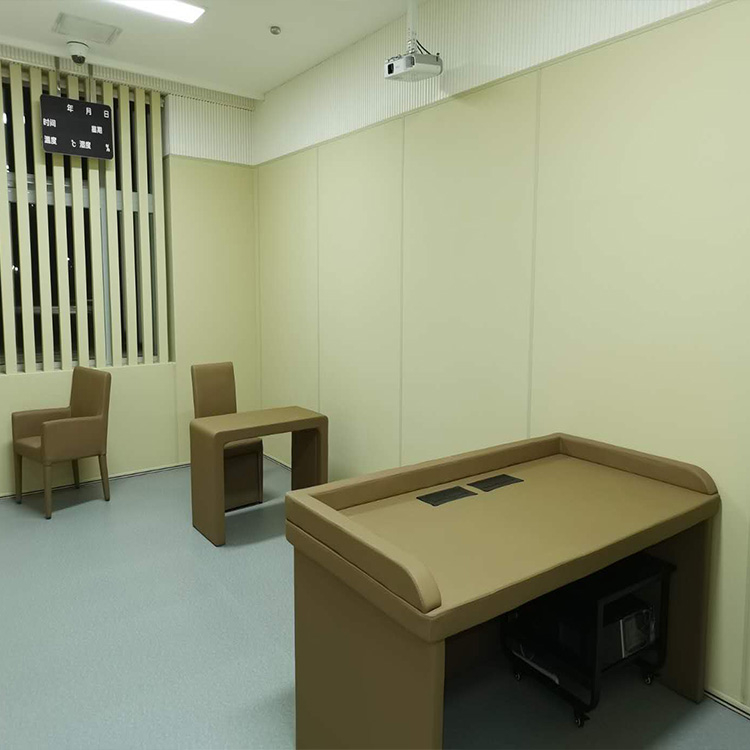 留置專區防撞軟包 監委談話套間墻面納米棉墻板